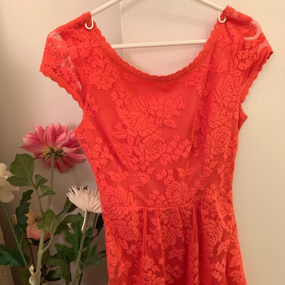 Coral dress